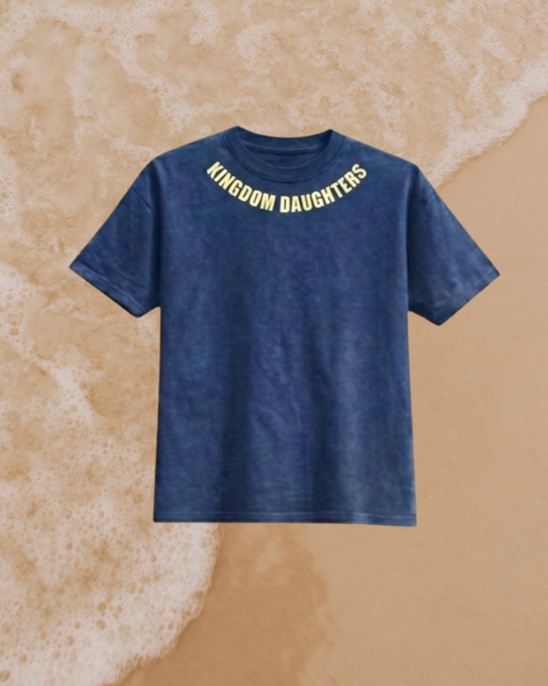 He Loved Me 1st Tee - Royal Blue/Pale Yellow