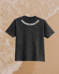 He Loved Me 1st Tee - Midnight Black/White